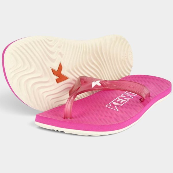 Chinelo Kenner Summer Lisa Masculino - Rosa e Branco