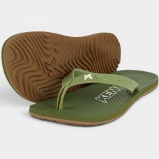Chinelo Kenner Summer Lisa Masculino - Verde e Marrom