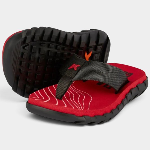 Chinelo Kenner Megah Flamengo Rubro Negro Masculino - Preto e Vermelho