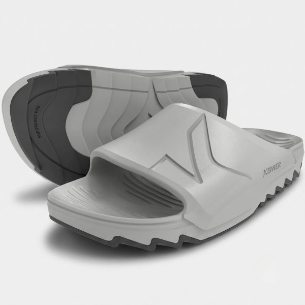 Chinelo Kenner Makho Slide Masculino - Cinza