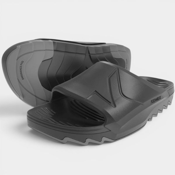 Chinelo Kenner Makho Slide Masculino - Preto e Cinza