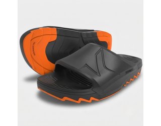 Chinelo Kenner Makho Slide Masculino - Preto e Laranja Chinelo Kenner Makho Slide Masculino - Preto e Laranja