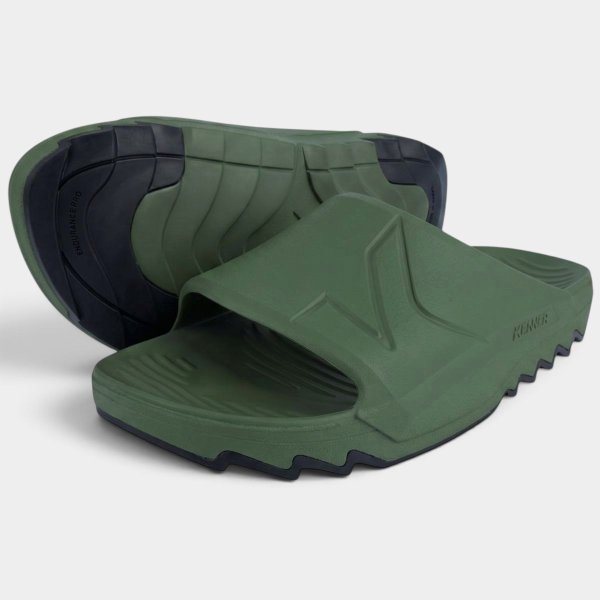 Chinelo Kenner Makho Slide Masculino - Verde Escuro