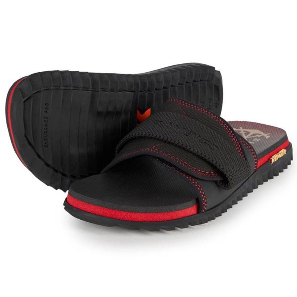 Chinelo Slide Kenner Flamengo Kivah Masculino - Preto e Vermelho