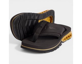 Chinelo Kenner Rakka Sport Masculino - Preto e Dourado
