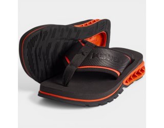 Chinelo Kenner Rakka Sport Masculino - Preto e Laranja