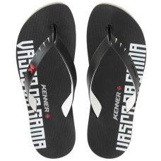 Chinelo Kenner Vasco Da Gama Red Masculino - Preto e Branco