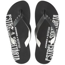 Chinelo Kenner Red Botafogo Masculino - Preto e Branco