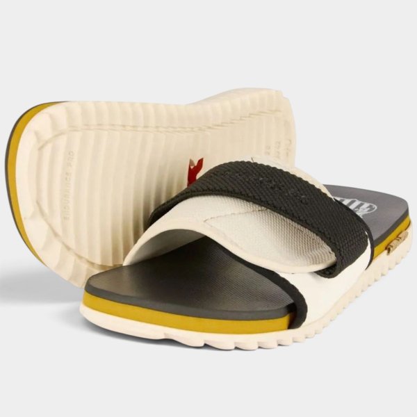 Chinelo Kenner Kivah Slide Santos FC Masculino - Preto e Branco