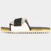 Chinelo Kenner Kivah Slide Santos FC Masculino - Preto e Branco