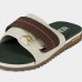 Chinelo Kenner Kivah Slide Masculino - Verde Escuro e Marrom