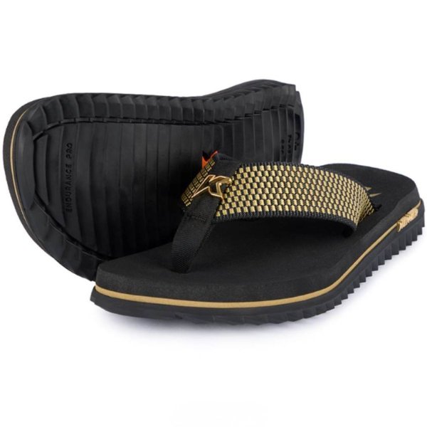 Sandália Kenner Kivah Dots L7 Masculino - Preto e Dourado