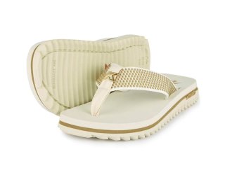 Sandália Kenner Kivah Dots L7 Masculino - Branco e Dourado