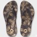 Chinelo Kenner Kyra Slim Estampada Feminino - Preto