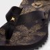 Chinelo Kenner Kyra Slim Estampada Feminino - Preto
