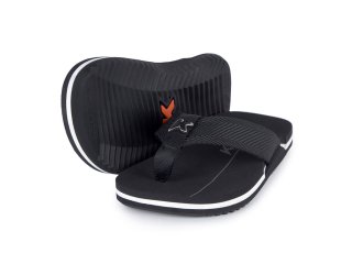 Chinelo Infantil Kenner NK6 Pro - Preto e Branco