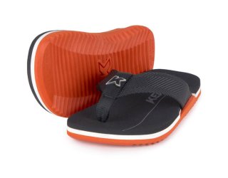 Chinelo Infantil Kenner NK6 Pro - Preto e Laranja