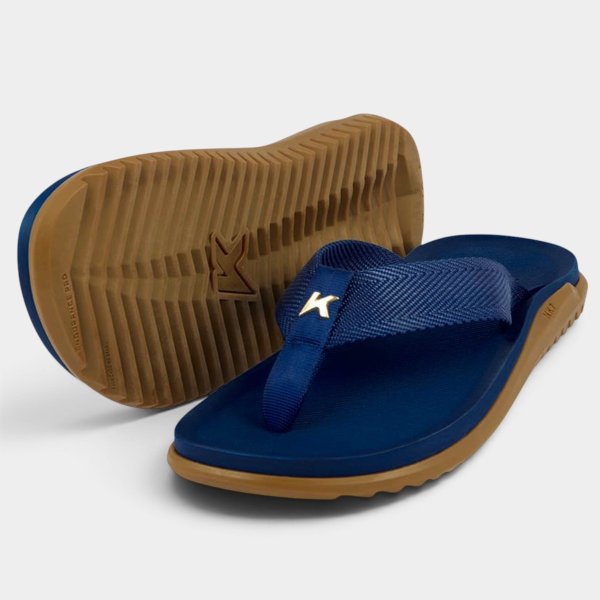 Chinelo Kenner Nk7 Masculino - Azul e Marrom
