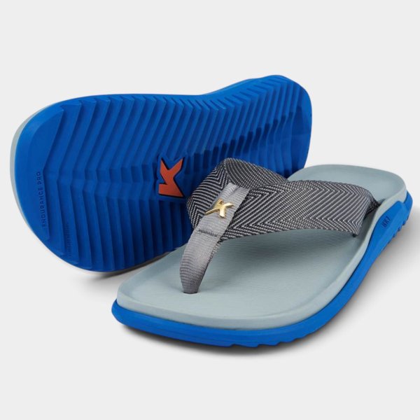 Chinelo Kenner Nk7 Masculino - Cinza e Azul
