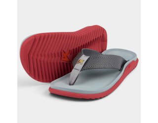 Chinelo Kenner Nk7 Masculino - Cinza e Vermelho Chinelo Kenner Nk7 Masculino - Cinza e Vermelho