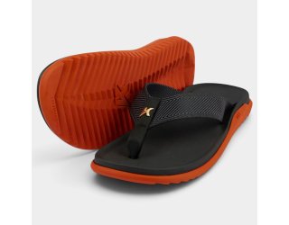 Chinelo Kenner Nk7 Masculino - Preto e Laranja