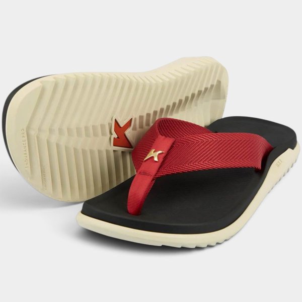 Chinelo Kenner Nk7 Masculino - Preto e Vermelho