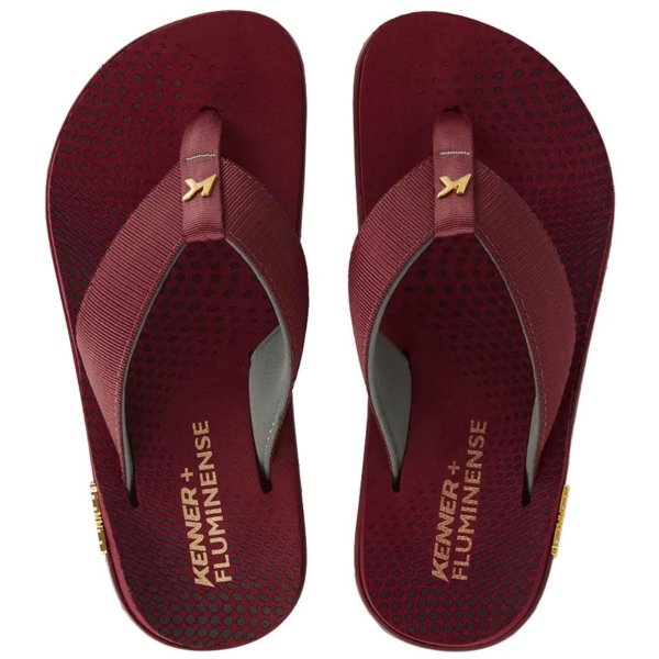 Chinelo Infantil Kenner Kivah Fluminense Kids - Vinho