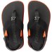 Chinelo Infantil Kenner Kivah Run Kids - Preto e Laranja