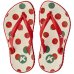 Chinelo Infantil Kenner Ibiza Tomates Kids - Branco e Vermelho