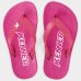 Chinelo Infantil Kenner Summer Kids - Rosa e Branco