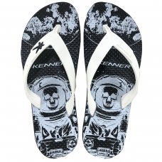 Chinelo Kenner Summer Caveira Astronauta - Branco