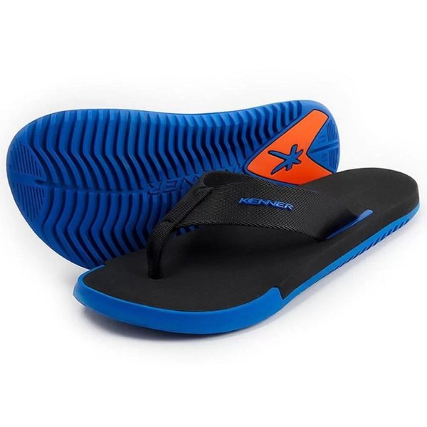 Chinelo Kenner Kick S Highlight Masculino - Preto e Azul