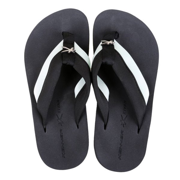 Chinelo Kenner Kivah Cover Highlight Masculino - Preto e Branco