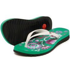 Chinelo Kenner Ibiza Niky Feminino - Preto e Verde