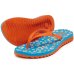 Chinelo Kenner Ibiza Onça Feminino - Azul e Laranja