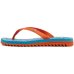 Chinelo Kenner Ibiza Onça Feminino - Azul e Laranja
