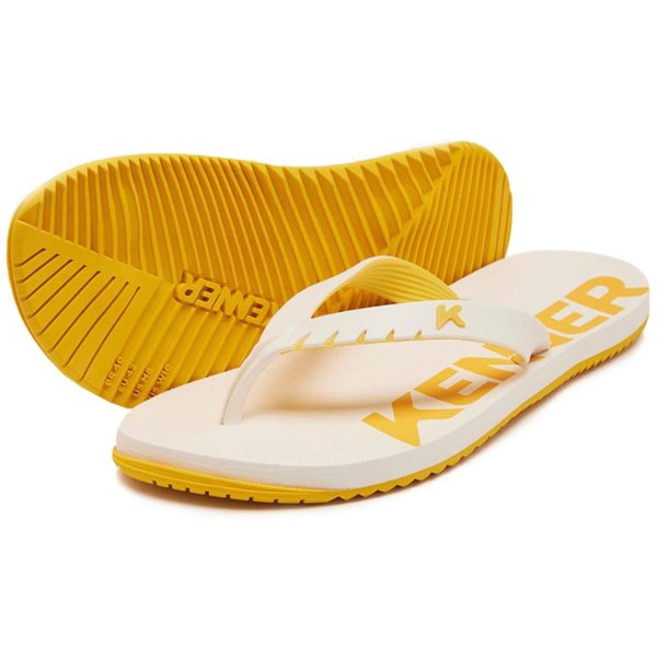 Chinelo Kenner Red Masculino - Branco e Amarelo