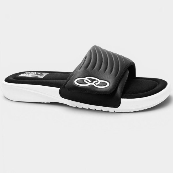 Chinelo Olympikus Melbourne 2 Masculino - Preto e Branco