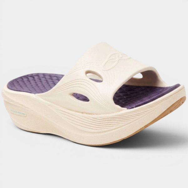 Chinelo Olympikus Pós Corre Feminino - Bege e Azul