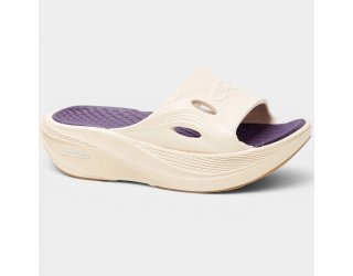 Chinelo Olympikus Pós Corre Feminino - Bege e Azul