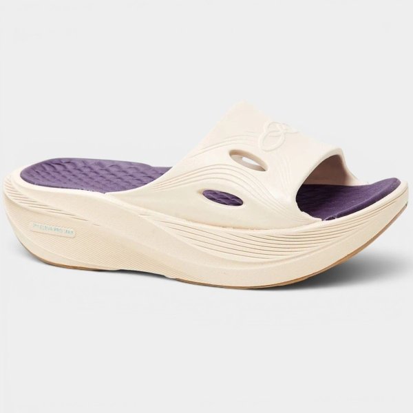 Chinelo Olympikus Pós Corre Feminino - Bege e Azul