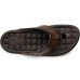 Chinelo Couro Pegada Amortech 131221 Masculino - Marrom Escuro