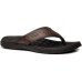 Chinelo Couro Pegada Amortech 131221 Masculino - Marrom Escuro