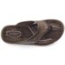 Chinelo Dedo Pegada em Couro Masculino 131663 - Marrom
