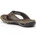 Chinelo Dedo Pegada em Couro Masculino 131663 - Marrom