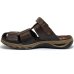 Sandália Couro Pegada Amortecedor 131669 Masculina - Marrom Escuro