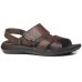 Sandália Couro Pegada 133156 Masculina - Marrom Escuro