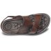 Sandália Couro Pegada 133156 Masculina - Marrom Escuro