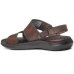 Sandália Couro Pegada 133156 Masculina - Marrom Escuro