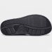 Sandália Couro Pegada Anilina Tiras Autocolantes Masculina - Preto